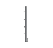 Hliníkový sloupek BRS 40 mm 90/4 boční kotvení 